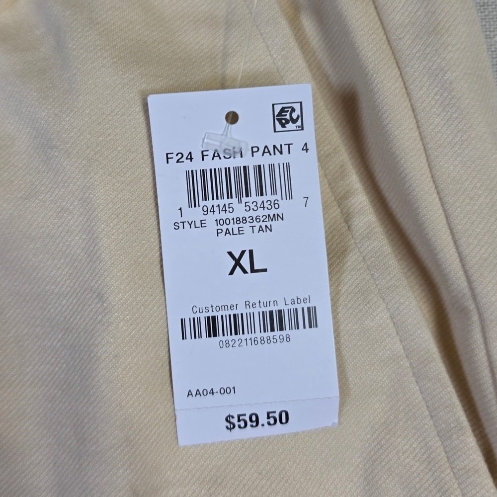 Mode of One Womens Pale Tan Straight Leg Elastic Waist Pants 100188362MN XL - Picture 5 of 9
